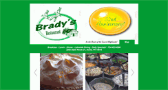 Desktop Screenshot of bradysrestaurant.com